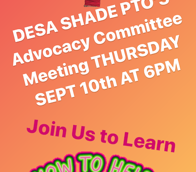 ADVOCACY COMMITTEE MEETING SEPTEMBER 10, 2020 AT 6 PM!