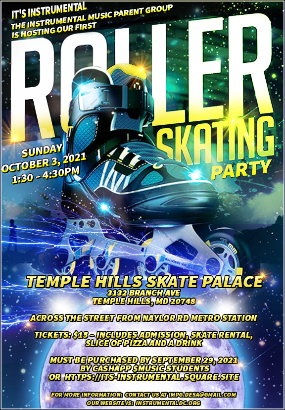 Roller Skate Party Flyer